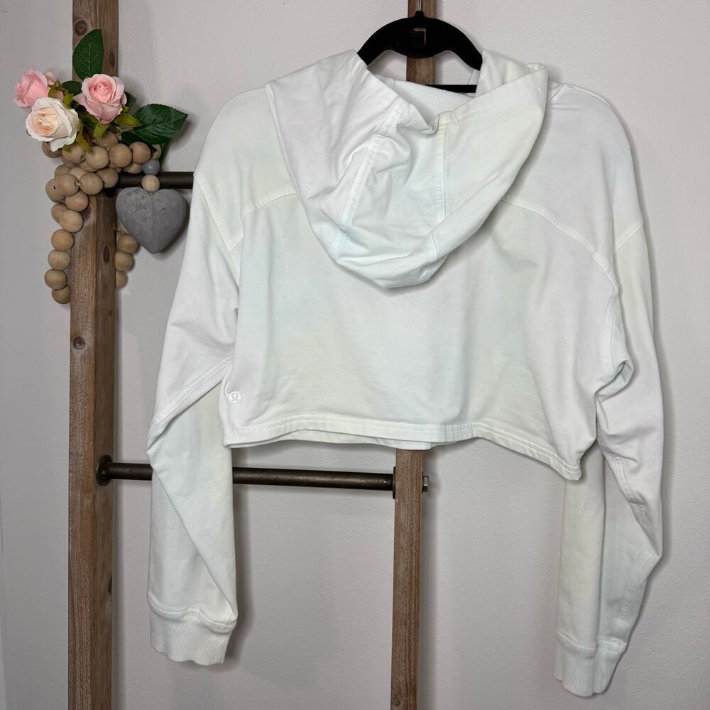 Lululemon Cropped Hoodie Sweatshirt Size 10 Stain‎ - Picture 8 of 9